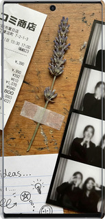 3D пластиковый матовый чехол Aesthetic Scrapbook Collage для Samsung Galaxy Note 10 Plus - 6773m-1756 изображение 