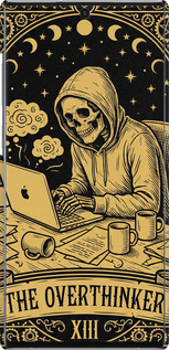 3D пластиковый матовый чехол The Overthinker для Samsung Galaxy Note 10 Plus - 6774m-1756 изображение 