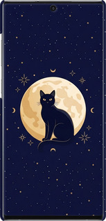 3D пластиковый матовый чехол Cute Cat Celestial/Witchy для Samsung Galaxy Note 10 Plus - 6787m-1756 изображение 