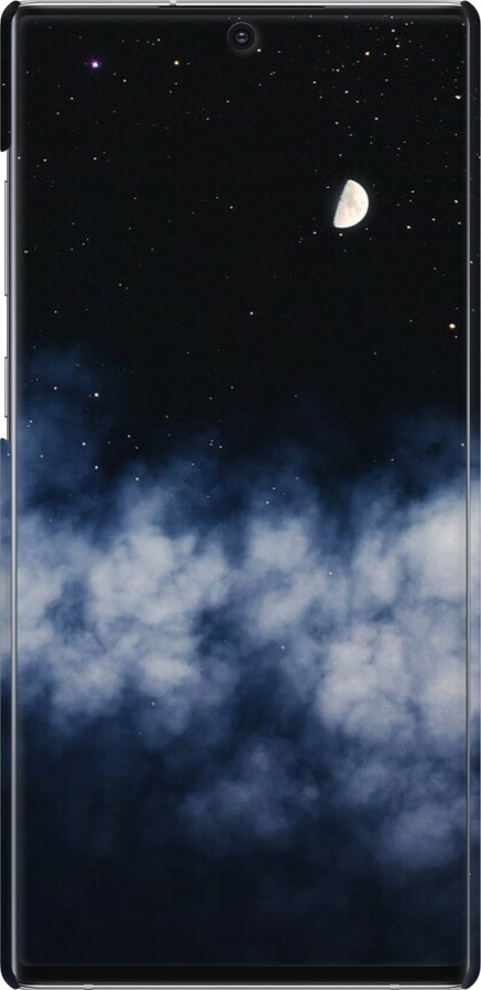 3D пластиковий матовий чехол Нічне небо для Samsung Galaxy Note 10 Plus - 6450m-1756 изображение 