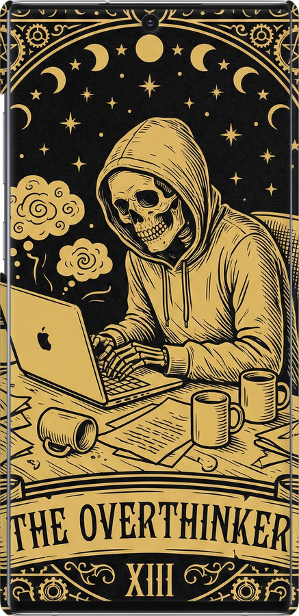 3D пластиковый матовый чехол The Overthinker для Samsung Galaxy Note 10 Plus - 6774m-1756 изображение 