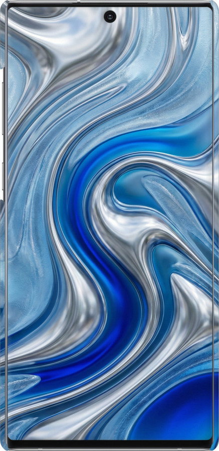3D пластиковый матовый чехол Liquid Chrome для Samsung Galaxy Note 10 Plus - 6781m-1756 изображение 