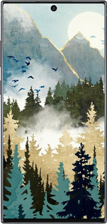 2D пластиковый чехол С изображением лесного пейзажа для Samsung Galaxy Note 10 Plus - 6548t-1756 изображение 
