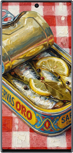 Силиконовый чехол Vintage Sardine Tin Phone для Samsung Galaxy Note 10 Plus - 6772u-1756 изображение 