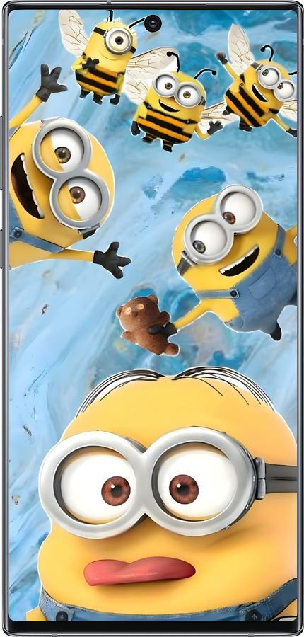 Силиконовый чехол Миньоны для Samsung Galaxy Note 10 Plus - 6386u-1756 изображение 