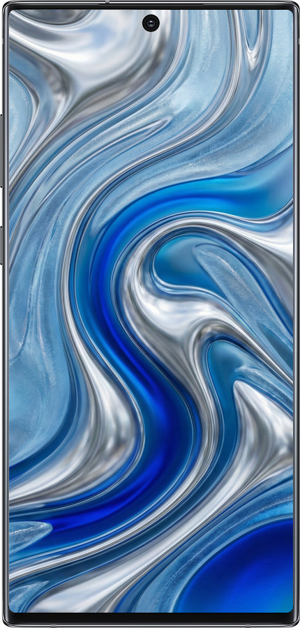 Силиконовый чехол Liquid Chrome для Samsung Galaxy Note 10 Plus - 6781u-1756 изображение 