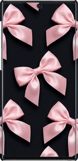 3D пластиковый матовый чехол Coquette Ribbons Dark Coquette для Samsung Galaxy Note 10 - 6767m-1718 изображение 