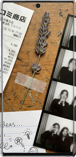 3D пластиковый матовый чехол Aesthetic Scrapbook Collage для Samsung Galaxy Note 10 - 6773m-1718 изображение 