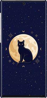 3D пластиковый матовый чехол Cute Cat Celestial/Witchy для Samsung Galaxy Note 10 - 6787m-1718 изображение 