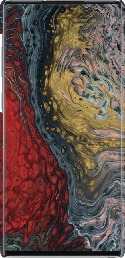 3D пластиковый матовый чехол С изображением абстрактной живописи для Samsung Galaxy Note 10 - 6530m-1718 изображение 