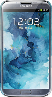 3D пластиковый матовый чехол Акварель для Samsung Galaxy Note 2 N7100 - 6320m-17 изображение 