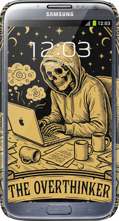 3D пластиковый матовый чехол The Overthinker для Samsung Galaxy Note 2 N7100 - 6774m-17 изображение 