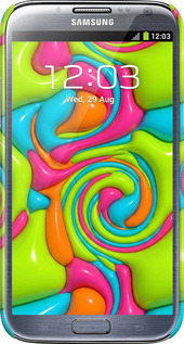 3D пластиковий матовий чехол Y2K Jelly Dream для Samsung Galaxy Note 2 N7100 - 6780m-17 изображение 