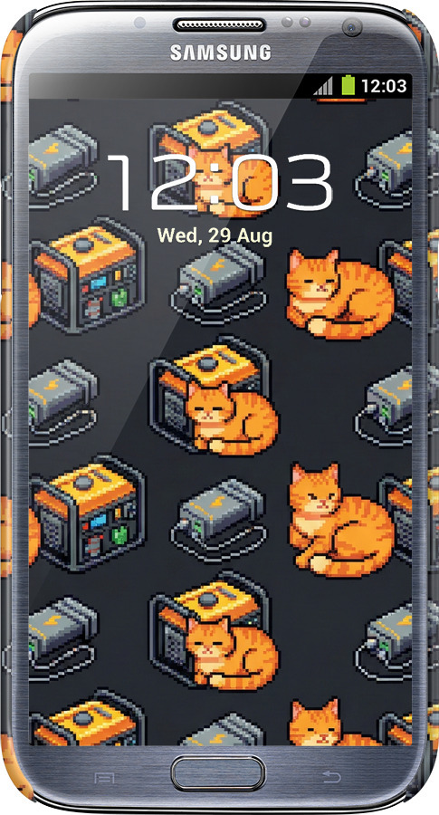 3D пластиковый матовый чехол Autonomous Zone для Samsung Galaxy Note 2 N7100 - 6771m-17 изображение 