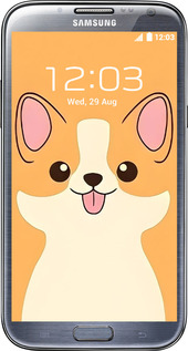 2D пластиковий чехол Милый пес для Samsung Galaxy Note 2 N7100 - 6296t-17 изображение 