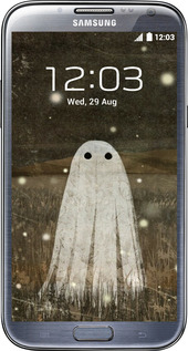 2D пластиковый чехол Привидение и светлячки для Samsung Galaxy Note 2 N7100 - 6406t-17 изображение 