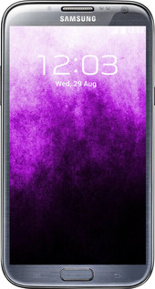 Силиконовый чехол Абстрактная композиция в фиолетовых тонах для Samsung Galaxy Note 2 N7100 - 6478u-17 изображение 