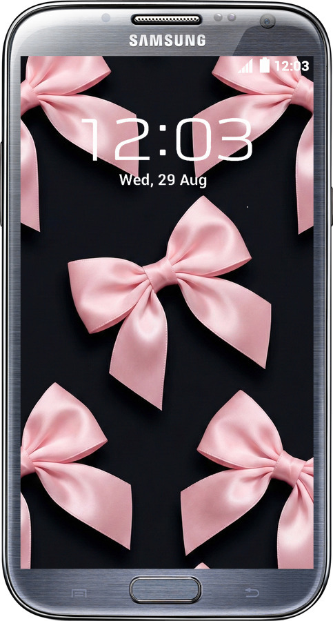 2D пластиковый чехол Coquette Ribbons Dark Coquette для Samsung Galaxy Note 2 N7100 - 6767t-17 изображение 