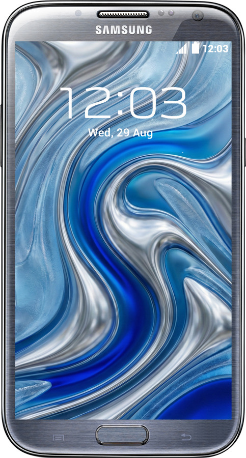 2D пластиковый чехол Liquid Chrome для Samsung Galaxy Note 2 N7100 - 6781t-17 изображение 