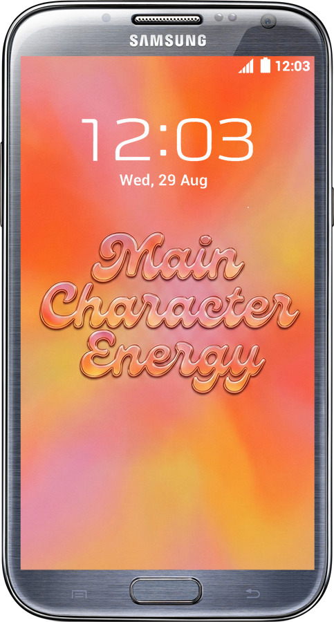 2D пластиковий чехол Aura Gradient Main Character Energy Aesthetic Y2K для Samsung Galaxy Note 2 N7100 - 6783t-17 изображение 
