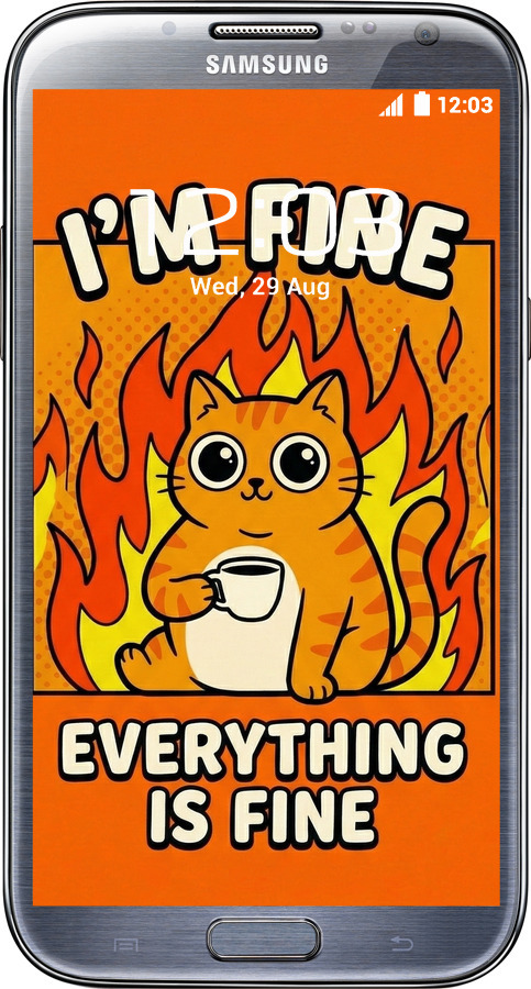 2D пластиковый чехол Funny Cat для Samsung Galaxy Note 2 N7100 - 6786t-17 изображение 