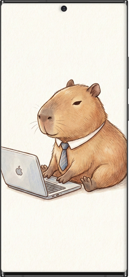 TPU чехол Funny Capybara CEO Working для Samsung Galaxy Note 20 Ultra - 6777b-2051 изображение 