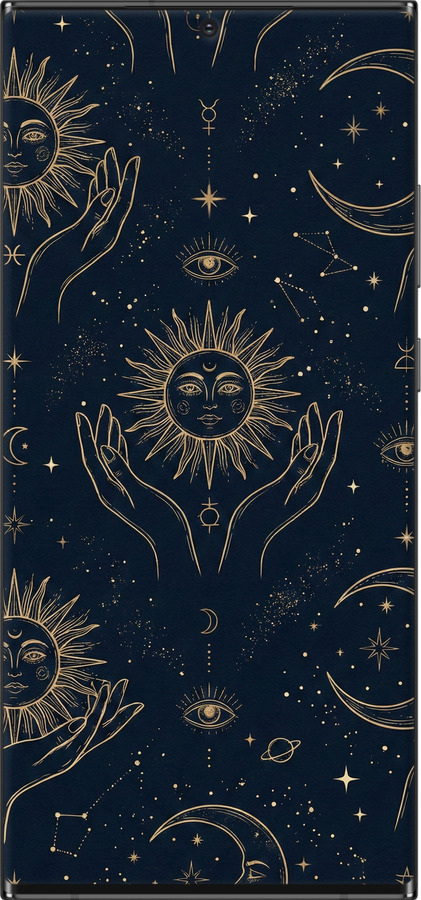 TPU чехол Celestial Harmony: Sun & Moon Gold Mystic Pattern для Samsung Galaxy Note 20 Ultra - 6778b-2051 изображение 