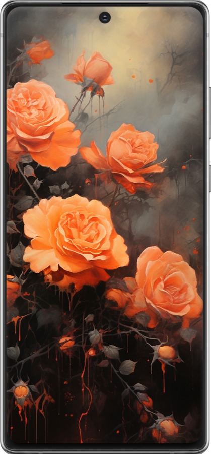 TPU чехол Оранжевые розы для Samsung Galaxy Note 20 - 5944b-2036 изображение 