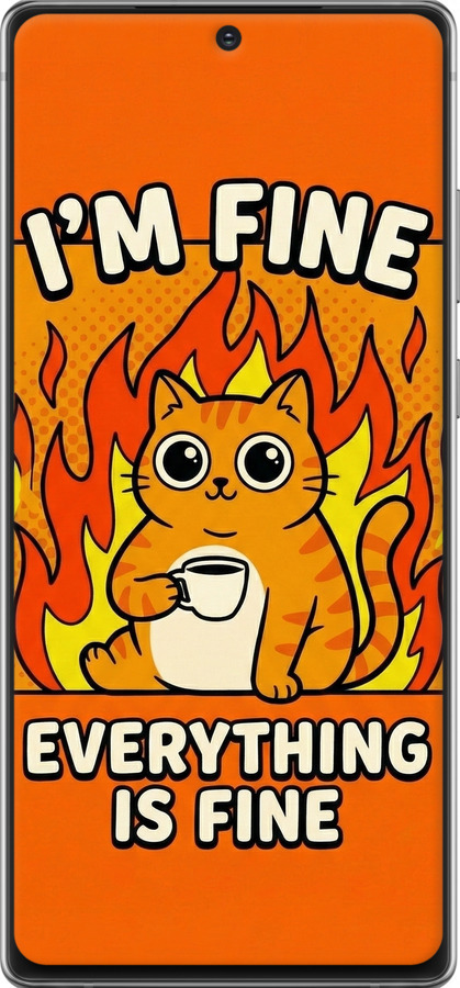 TPU чехол Funny Cat для Samsung Galaxy Note 20 - 6786b-2036 изображение 