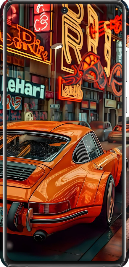 3D пластиковый матовый чехол Порше для Samsung Galaxy Note 20 - 6334m-2036 изображение 