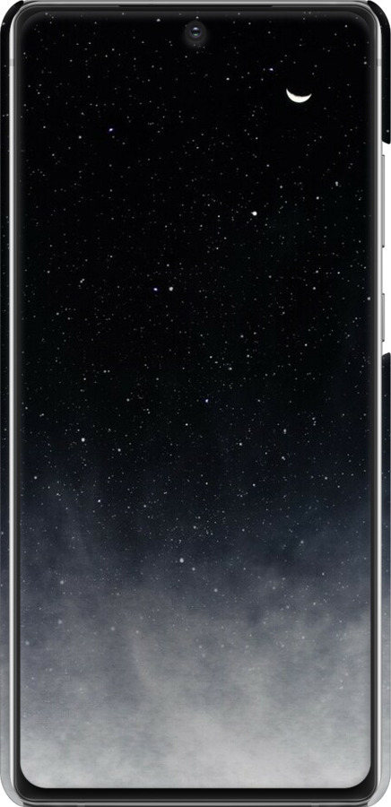 3D пластиковый матовый чехол Сині хмари, Синій місяць для Samsung Galaxy Note 20 - 6396m-2036 изображение 