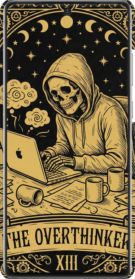 3D пластиковий матовий чехол The Overthinker для Samsung Galaxy Note 20 - 6774m-2036 изображение 