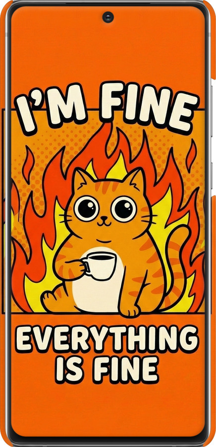 3D пластиковый матовый чехол Funny Cat для Samsung Galaxy Note 20 - 6786m-2036 изображение 