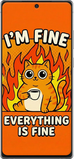 Силиконовый чехол Funny Cat для Samsung Galaxy Note 20 - 6786u-2036 изображение 