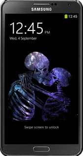 3D пластиковый глянцевый чехол С изображением скелета для Samsung Galaxy Note 3 N9000 - 6537c-29 изображение 