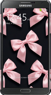 3D пластиковый глянцевый чехол Coquette Ribbons Dark Coquette для Samsung Galaxy Note 3 N9000 - 6767c-29 изображение 