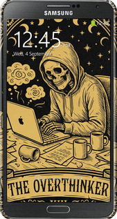 3D пластиковый глянцевый чехол The Overthinker для Samsung Galaxy Note 3 N9000 - 6774c-29 изображение 