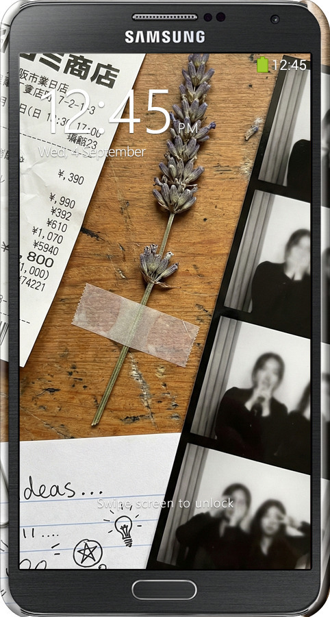 3D пластиковый глянцевый чехол Aesthetic Scrapbook Collage для Samsung Galaxy Note 3 N9000 - 6773c-29 изображение 