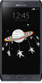 3D пластиковий глянцевий чехол Місячна карусель для Samsung Galaxy Note 4 N910H - 4136c-64 изображение 