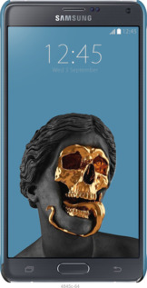 3D пластиковий глянцевий чехол Sculptures для Samsung Galaxy Note 4 N910H - 4845c-64 изображение 