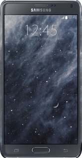 3D пластиковий матовий чехол Сині хмари, Синій місяць для Samsung Galaxy Note 4 N910H - 6398m-64 изображение 