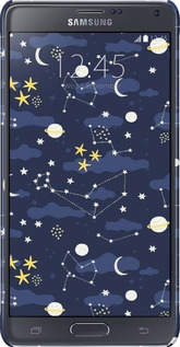 3D пластиковий глянцевий чехол Астрономічний візерунок для Samsung Galaxy Note 4 N910H - 6446c-64 изображение 