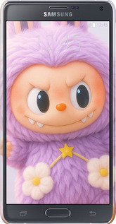 3D пластиковий глянцевий чехол Лабубу для Samsung Galaxy Note 4 N910H - 6708c-64 изображение 
