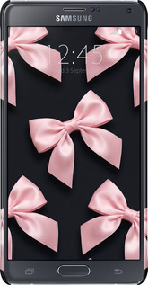 3D пластиковый глянцевый чехол Coquette Ribbons Dark Coquette для Samsung Galaxy Note 4 N910H - 6767c-64 изображение 