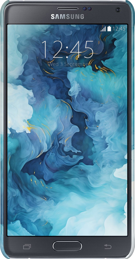 3D пластиковий глянцевий чехол Акварель для Samsung Galaxy Note 4 N910H - 6320c-64 изображение 