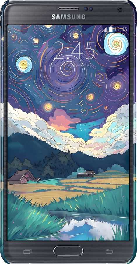 3D пластиковий глянцевий чехол Креативний арт для Samsung Galaxy Note 4 N910H - 6322c-64 изображение 