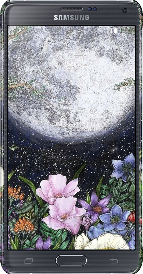 3D пластиковий глянцевий чехол Північ у саду II для Samsung Galaxy Note 4 N910H - 6424c-64 изображение 
