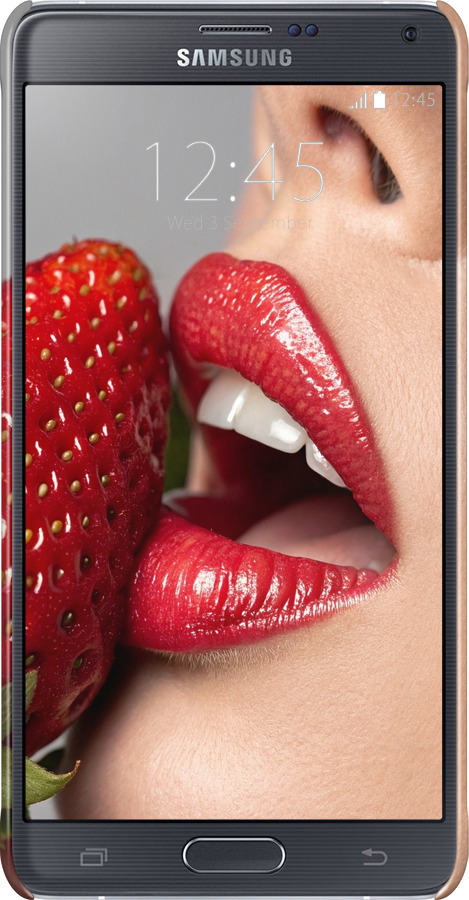 3D пластиковий глянцевий чехол Насолода для Samsung Galaxy Note 4 N910H - 6701c-64 изображение 