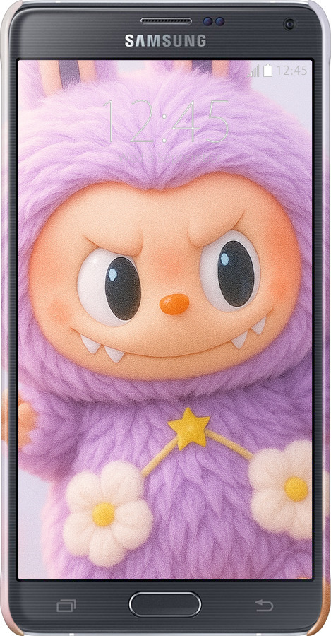 3D пластиковий глянцевий чехол Лабубу для Samsung Galaxy Note 4 N910H - 6708c-64 изображение 