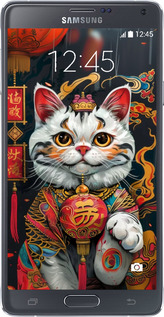 Силиконовый чехол China Cat v2 для Samsung Galaxy Note 4 N910H - 6135u-64 изображение 